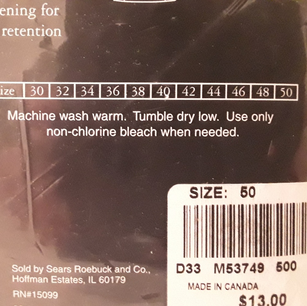 NWT, COVINGTON MEN'S 3 PACK BRIEFS SIZE 50 WHITE - Picture 5 of 6